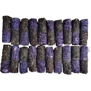 VIE Smudge Stick, Reversible Sage Purple & Black, Protection & Power 4", Pack of 20 VIE Smudge Stick, Reversible Sage Purple & Black, Protection & Power 4", Pack of 20