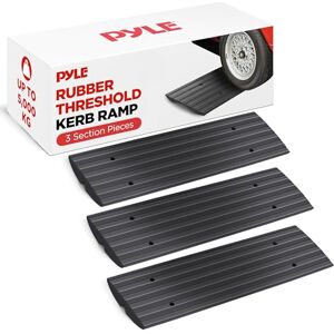 Pyle Heavy Duty Rubber Kerb Ramp Set – 3 Pack Threshold Curb Ramps for Car, SUV, Truck, Driveway, Garage & Loading Dock – High Strength, Non-Slip, Durable Vehicle Ramps Pyle Heavy Duty Rubber Kerb Ramp Set – 3 Pack Threshold Curb Ramps for Car, SUV, Truck, Driveway, Garage & Loading Dock – High Strength, Non-Slip, Durable Vehicle Ramps