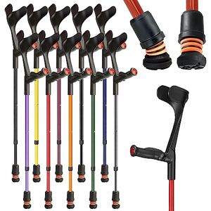 Flexyfoot Ltd Flexyfoot Shock Absorbing Comfy Grip Adjustable Crutch – Improves Safety, Improves Comfort, Reduces Shocks & Jarring – Red – Left Handed Flexyfoot Ltd Flexyfoot Shock Absorbing Comfy Grip Adjustable Crutch – Improves Safety, Improves Comfort, Reduces Shocks & Jarring – Red – Left Handed