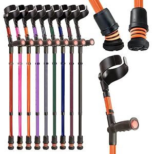 Flexyfoot Ltd Flexyfoot Shock Absorbing Soft Grip Double Adjustable Crutch Improves Safety, Improves Grip, Reduces Shocks & Jarring – Single Orange Flexyfoot Ltd Flexyfoot Shock Absorbing Soft Grip Double Adjustable Crutch Improves Safety, Improves Grip, Reduces Shocks & Jarring – Single Orange