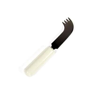 Homecraft Queens Cutlery, Angled Nelson Knife, For One Hand Eating, Utensil for Elderly, Disabled, Handicapped, Parkinson's Disease, and Arthritis users, Non Slip Easy Grip Homecraft Queens Cutlery, Angled Nelson Knife, For One Hand Eating, Utensil for Elderly, Disabled, Handicapped, Parkinson's Disease, and Arthritis users, Non Slip Easy Grip