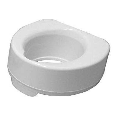 DRIVE DEVILBISS HEALTHCARE Drive Devilbiss 6-Inch Raised Toilet Seat Without Lid, White DRIVE DEVILBISS HEALTHCARE Drive Devilbiss 6-Inch Raised Toilet Seat Without Lid, White