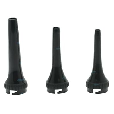 YNR Vet Otoscope Reusable Specula Veterinary Otoscope Ear Pieces, 3 Sizes: 4mm, 5mm, 7.5mm, Black YNR Vet Otoscope Reusable Specula Veterinary Otoscope Ear Pieces, 3 Sizes: 4mm, 5mm, 7.5mm, Black