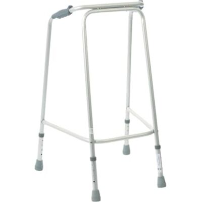 NRS Walking Frame Ultra Narrow, Lightweight Aluminium, Height Adjustable (No Wheels), Ergonomic Hand Grips, Non-Slip Ferrules S63209.M Medium NRS Walking Frame Ultra Narrow, Lightweight Aluminium, Height Adjustable (No Wheels), Ergonomic Hand Grips, Non-Slip Ferrules S63209.M Medium