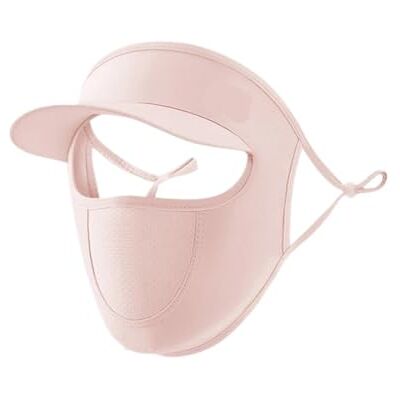 FJIXUO 2Pcs Summer Full Face Mask With Brim Sun For Outdoor Sports, Cycling Protection Breathable Women Face Mask Outdoor Travel Beach Facekini FJIXUO 2Pcs Summer Full Face Mask With Brim Sun For Outdoor Sports, Cycling Protection Breathable Women Face Mask Outdoor Travel Beach Facekini