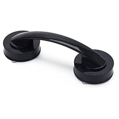 Monsully Classic Suction Cup Handrail, Black Suction Bathroom Grab Rails Safety Suction Cup Shower Door Non-Slip Vacuum Handle for Shower Drawer Room Window Cabinet Door (19 x 6.5 x 5cm) Monsully Classic Suction Cup Handrail, Black Suction Bathroom Grab Rails Safety Suction Cup Shower Door Non-Slip Vacuum Handle for Shower Drawer Room Window Cabinet Door (19 x 6.5 x 5cm)