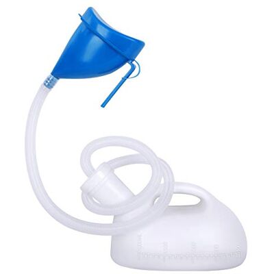 Takuyada Unisex Potty with Lid and Funnel, Portable Pee Bottle for Men and Women, 2000ml Large Capacity Male Female Reusable Urinals, Emergency Urine Collection for Hospital Home Camping Car Travel Takuyada Unisex Potty with Lid and Funnel, Portable Pee Bottle for Men and Women, 2000ml Large Capacity Male Female Reusable Urinals, Emergency Urine Collection for Hospital Home Camping Car Travel