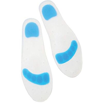 PediGel ® Medically Approved Full Length Silicone Insole Ideal for Heel Spurs, Foot Fatigue, Diabetic Feet and Plantar Fasciitis Pair (Large Shoe Size UK 7-8) PediGel ® Medically Approved Full Length Silicone Insole Ideal for Heel Spurs, Foot Fatigue, Diabetic Feet and Plantar Fasciitis Pair (Large Shoe Size UK 7-8)