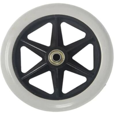 Hzomif Universal Walker Front Replacement Wheels 2pcs 5/6/7/8Inch Shopping Cart Wheels Anti Slip Replacement Travelling Trolley Caster Wear-Resistant Solid Tire Wheel(Grey-7 inch) Hzomif Universal Walker Front Replacement Wheels 2pcs 5/6/7/8Inch Shopping Cart Wheels Anti Slip Replacement Travelling Trolley Caster Wear-Resistant Solid Tire Wheel(Grey-7 inch)