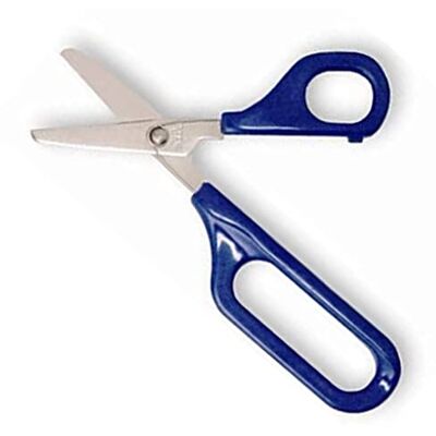 Easi-Grip PETA Children's Long Loop Handle Self Opening Scissors Ergonomic Grip to Increase Stability Ideal for Anyone with Poor Hand Control, Weak Grip and Joint Problems 45mm Rounded Blade Easi-Grip PETA Children's Long Loop Handle Self Opening Scissors Ergonomic Grip to Increase Stability Ideal for Anyone with Poor Hand Control, Weak Grip and Joint Problems 45mm Rounded Blade