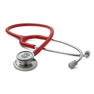 ADC Adscope 608 Convertible Clinician Stethoscope Red ADC Adscope 608 Convertible Clinician Stethoscope Red