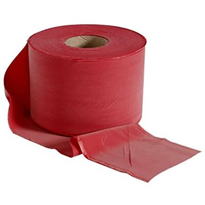 Rolyan Energising Exercise Bands, Ideal Resistance Tool for Upper and Lower Extremity Exercises to Tone Muscles and Increase Flexibility, Supports Physical Therapy, Latex Free, Red, Medium, 50m Rolyan Energising Exercise Bands, Ideal Resistance Tool for Upper and Lower Extremity Exercises to Tone Muscles and Increase Flexibility, Supports Physical Therapy, Latex Free, Red, Medium, 50m