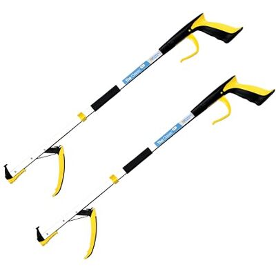 The Helping Hand Company 2 PACK Classic PRO Folding Reacher/Grabber 1 x 21 inch/53cm & 1 x 27"/69cm. Long Handled Foldable Grabber Stick for Elderly, Disabled, or Anyone Struggling to Bend and Reach The Helping Hand Company 2 PACK Classic PRO Folding Reacher/Grabber 1 x 21 inch/53cm & 1 x 27"/69cm. Long Handled Foldable Grabber Stick for Elderly, Disabled, or Anyone Struggling to Bend and Reach