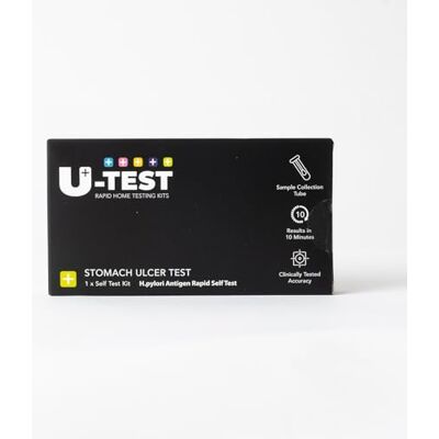 Bestie U-Test Stomach Ulcer Test Kit, H.Pylori Faecal Rapid Self Test, Easy, Accurate Home Test Kit, Results in 10 Minutes Bestie U-Test Stomach Ulcer Test Kit, H.Pylori Faecal Rapid Self Test, Easy, Accurate Home Test Kit, Results in 10 Minutes