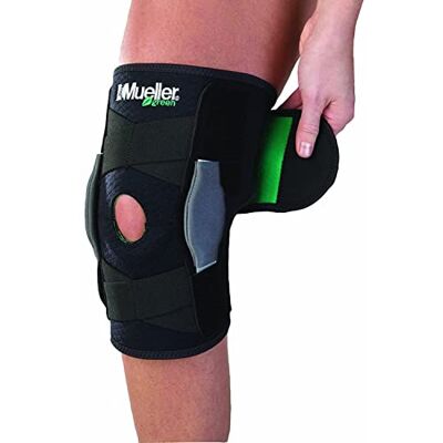 MUELLER Green Line Adjustable Hinge Knee Brace One Size, Black MUELLER Green Line Adjustable Hinge Knee Brace One Size, Black