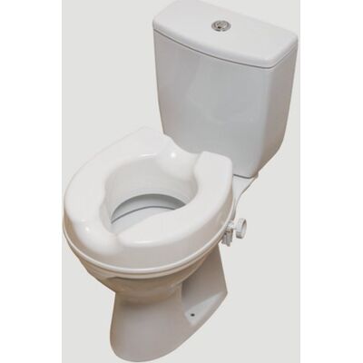 NRS Healthcare - Linton Plus Raised Toilet Seat - 100mm - Toilet Seat NRS Healthcare - Linton Plus Raised Toilet Seat - 100mm - Toilet Seat