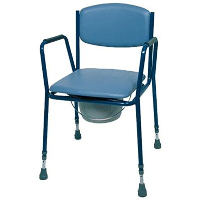 Homecraft Adjustable Height Comfort Commode, Fixed Armrests, Convenient Commode for Elderly, Disabled, and Handicapped, Padded Backrest, (Eligible for VAT relief in the UK) Homecraft Adjustable Height Comfort Commode, Fixed Armrests, Convenient Commode for Elderly, Disabled, and Handicapped, Padded Backrest, (Eligible for VAT relief in the UK)