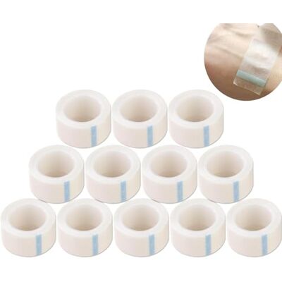 ANAMPION Paper Medical Tape 12 Rolls(2.5cm*9.1m) Latex-Free & Hypoallergenic Microporous Medical Tape, Waterproof Bandage for Skin, Dressings, Wound First Aid ANAMPION Paper Medical Tape 12 Rolls(2.5cm*9.1m) Latex-Free & Hypoallergenic Microporous Medical Tape, Waterproof Bandage for Skin, Dressings, Wound First Aid