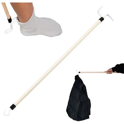 Aidapt Dressing Stick with Zipper Puller.Long 69cm,Take Clothes Off/On,Long Reach Aid,Sock Removal,Mobility Helper,Amputee,Restricted Movement,Elderley,Surgery Recovery,Injury Aidapt Dressing Stick with Zipper Puller.Long 69cm,Take Clothes Off/On,Long Reach Aid,Sock Removal,Mobility Helper,Amputee,Restricted Movement,Elderley,Surgery Recovery,Injury