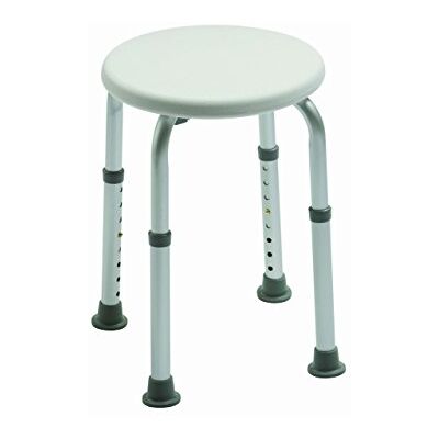 DRIVE DEVILBISS HEALTHCARE Drive Devilbiss Lightweight Height Adjustable Rounded Bath / Shower Stool DRIVE DEVILBISS HEALTHCARE Drive Devilbiss Lightweight Height Adjustable Rounded Bath / Shower Stool