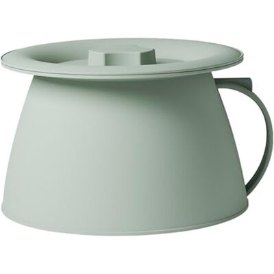 BeVistoso Chamber Pot with Lid, Dustproof Thicken Safe PP Portable Urinal 1.5L Bedside Commode with Handle, for Home Camping Car Travel BeVistoso Chamber Pot with Lid, Dustproof Thicken Safe PP Portable Urinal 1.5L Bedside Commode with Handle, for Home Camping Car Travel