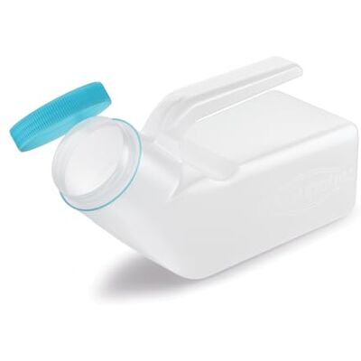 JFA Supplies Male Urinal Bottle/Urine Bottle 1L with Glow in Dark Lid JFA Supplies Male Urinal Bottle/Urine Bottle 1L with Glow in Dark Lid
