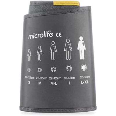 Microlife Official L-XL Blood Pressure Monitor Cuff (32-52cm) Wide-Range Soft & Comfortable Arm Cuff for select Monitors (B1 Classic, B2 Basic, A3 Plus & More) Microlife Official L-XL Blood Pressure Monitor Cuff (32-52cm) Wide-Range Soft & Comfortable Arm Cuff for select Monitors (B1 Classic, B2 Basic, A3 Plus & More)