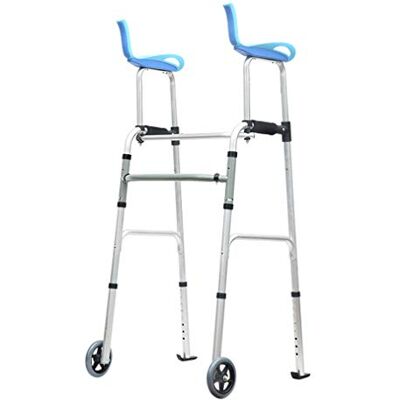 GLJTUO Folding Elderly Walker Trolley Detachable Arm Rest Height Adjustable Lightweight Rolling Rollator,Walking e GLJTUO Folding Elderly Walker Trolley Detachable Arm Rest Height Adjustable Lightweight Rolling Rollator,Walking e
