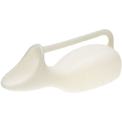 Homecraft Cygnet Female Urinal, Anatomically Shaped at Opening, Integral Handle, Use Sitting Upright or Lying Down, Easy to Clean, Side Marking, Non-Retail Packed, (Eligible for VAT Relief in the UK) Homecraft Cygnet Female Urinal, Anatomically Shaped at Opening, Integral Handle, Use Sitting Upright or Lying Down, Easy to Clean, Side Marking, Non-Retail Packed, (Eligible for VAT Relief in the UK)