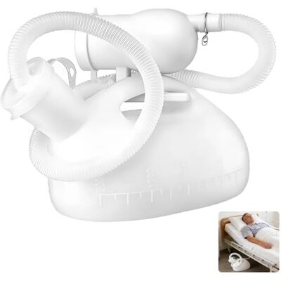Plumaire 2L Portable Male Urinal Bottle, Spill Proof Pee Bottle with 1.8M Long Hose & Sealed Lid, Thick Plastic Mobile Toilet for Elderly, Incontinence, Hospital, Car Travel and Camping Emergency Plumaire 2L Portable Male Urinal Bottle, Spill Proof Pee Bottle with 1.8M Long Hose & Sealed Lid, Thick Plastic Mobile Toilet for Elderly, Incontinence, Hospital, Car Travel and Camping Emergency