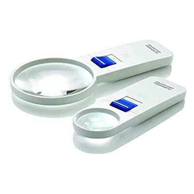 Homecraft Round LED Magnifier, 7X Magnification with 40mm Lens, Hand-held Magnifier, Easy On/Off Switch, Scratch-Resistant Aspheric Lens, Provides Bright Illumination, Ideal for Close Inspection Tasks Homecraft Round LED Magnifier, 7X Magnification with 40mm Lens, Hand-held Magnifier, Easy On/Off Switch, Scratch-Resistant Aspheric Lens, Provides Bright Illumination, Ideal for Close Inspection Tasks