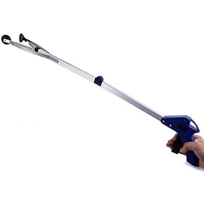 Yicare Reacher Grabber Tool Foldable Pickup Tool Lightweight Aluminum Reaching Aid with Rotating Rubber Gripper Long Arm Extender for Elderly Litter Trash Picker Garden Nabber Blue Yicare Reacher Grabber Tool Foldable Pickup Tool Lightweight Aluminum Reaching Aid with Rotating Rubber Gripper Long Arm Extender for Elderly Litter Trash Picker Garden Nabber Blue