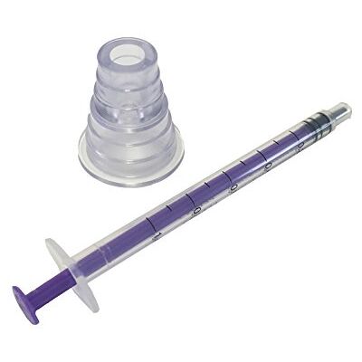Qualicare 50 X 1ML ORAL ENTERNAL MEDICINE BABY ELDERLY DOSAGE NON-STERILE LATEX FREE DISPOSABLE PURPLE SYRINGES WITH BOTTLE ADAPTER Qualicare 50 X 1ML ORAL ENTERNAL MEDICINE BABY ELDERLY DOSAGE NON-STERILE LATEX FREE DISPOSABLE PURPLE SYRINGES WITH BOTTLE ADAPTER