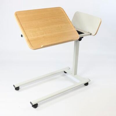 NRS Healthcare NRS Easylift Home Hospital Height Adjustable Tiliting with Storage Overbed Table Beech Effect NRS Healthcare NRS Easylift Home Hospital Height Adjustable Tiliting with Storage Overbed Table Beech Effect