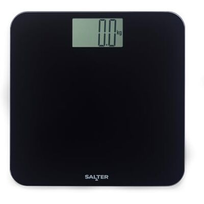 Salter Digital Bathroom Scale – Weighing Scales with Large Digital LCD Display, 180kg/28st/396lbs, High Precision, 0.1kg Increments, Body Fat Scales, Compact 6mm Glass Platform, 31 x 31 cm, Black Salter Digital Bathroom Scale – Weighing Scales with Large Digital LCD Display, 180kg/28st/396lbs, High Precision, 0.1kg Increments, Body Fat Scales, Compact 6mm Glass Platform, 31 x 31 cm, Black