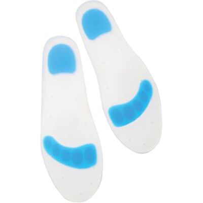 PediGel ® Medically Approved Full Length Silicone Insole Ideal for Heel Spurs, Foot Fatigue, Diabetic Feet and Plantar Fasciitis Pair (Medium Shoe Size UK 5-6) PediGel ® Medically Approved Full Length Silicone Insole Ideal for Heel Spurs, Foot Fatigue, Diabetic Feet and Plantar Fasciitis Pair (Medium Shoe Size UK 5-6)