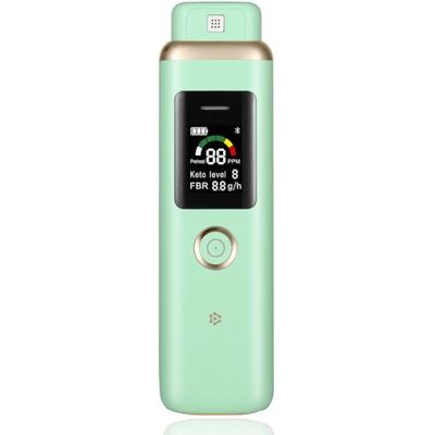 Gemusve Ketosis Monitor with 0-60 PPM Breath Acetone, Rechargeable Ketone Meter 0-60 PPM ketosis monitor with breath-acetone display, colour guidance, simple check, hidden test head and Type-C charging. Gemusve Ketosis Monitor with 0-60 PPM Breath Acetone, Rechargeable Ketone Meter 0-60 PPM ketosis monitor with breath-acetone display, colour guidance, simple check, hidden test head and Type-C charging.