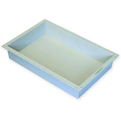 GIMA Modular Tray/Drawer Made of ABS Plastic, Grey Colour, Closed Type, for ISO Trolleys, Size 600 x 400 x 100 mm GIMA Modular Tray/Drawer Made of ABS Plastic, Grey Colour, Closed Type, for ISO Trolleys, Size 600 x 400 x 100 mm