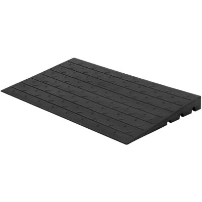 Aptliton Rubber Threshold Ramp for Wheelchair & Scooter, 2.5 inch Rise, 3 Channels Cord Cover, 2500 Lbs Load Capacity Angled Entry Ramp Aptliton Rubber Threshold Ramp for Wheelchair & Scooter, 2.5 inch Rise, 3 Channels Cord Cover, 2500 Lbs Load Capacity Angled Entry Ramp