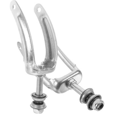 KiddiBubzi 1Pair Robust Steel Front Wheel Bracket For Wheelchair Zinc Plated Easy Installation Stable Front Fork KiddiBubzi 1Pair Robust Steel Front Wheel Bracket For Wheelchair Zinc Plated Easy Installation Stable Front Fork