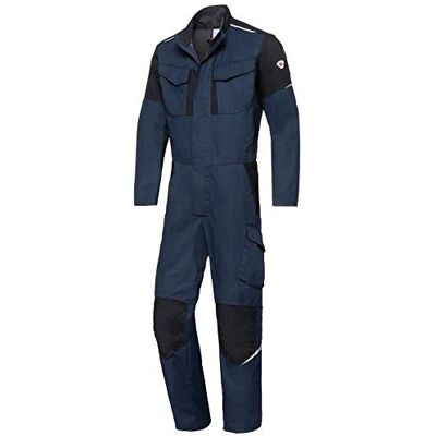 BP 2409-581-1432-34/37L Overall Stand-Up Collar, Concealed Zip and Press Stud Strap, 35% Aramid/30% Modacrylic/25% Cotton/9% Polyamide/1% Other Fibres, Night Blue/Black, 34/37L Size BP 2409-581-1432-34/37L Overall Stand-Up Collar, Concealed Zip and Press Stud Strap, 35% Aramid/30% Modacrylic/25% Cotton/9% Polyamide/1% Other Fibres, Night Blue/Black, 34/37L Size