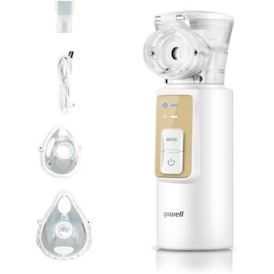 yuwell Portable Nebuliser Machine for Kids and Adults, Silent Mesh Nebuliser Ideal for Travel and Home Use(M105T) yuwell Portable Nebuliser Machine for Kids and Adults, Silent Mesh Nebuliser Ideal for Travel and Home Use(M105T)