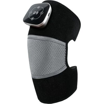 SEMTGJ Knee Massager Heat and Red Light Therapy, Pain Relief Cordless Heated Knee Brace, 5 Heat Levels and 3 Massage Mode Heated Knee Brace, Use at Office Home,B-1800MA SEMTGJ Knee Massager Heat and Red Light Therapy, Pain Relief Cordless Heated Knee Brace, 5 Heat Levels and 3 Massage Mode Heated Knee Brace, Use at Office Home,B-1800MA