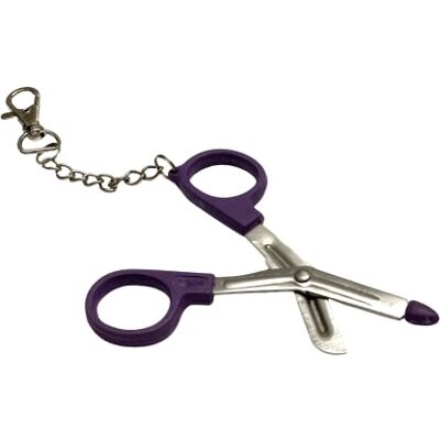 Novelty Nurse Mini Nurses Utility Scissors with Belt Clip Lilac/Purple Handle Novelty Nurse Mini Nurses Utility Scissors with Belt Clip Lilac/Purple Handle