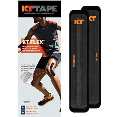 KT Tape Unisex Kt Flex Knee Support Pro Synthetic Tape, Blue, 10 UK KT Tape Unisex Kt Flex Knee Support Pro Synthetic Tape, Blue, 10 UK