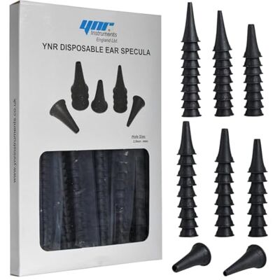 YNR Otoscope Disposable Specula Ear Piece, Examination Diagnostic, Ear Inspection, ENT Ear Scope, Medicare Mini Pocket Otoscope Pack of (300) YNR Otoscope Disposable Specula Ear Piece, Examination Diagnostic, Ear Inspection, ENT Ear Scope, Medicare Mini Pocket Otoscope Pack of (300)