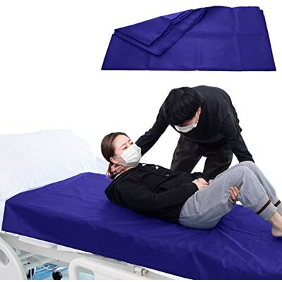 LOSCHEN Tubular Slide Sheet for Patient Transfer, Sliding Draw Sheets to Assist Moving Elderly for Cars, Vehicles, Wheelchairs, Bed Transfers Hospitals & Home Care (39"x79"(100x200cm), Navy Blue) LOSCHEN Tubular Slide Sheet for Patient Transfer, Sliding Draw Sheets to Assist Moving Elderly for Cars, Vehicles, Wheelchairs, Bed Transfers Hospitals & Home Care (39"x79"(100x200cm), Navy Blue)