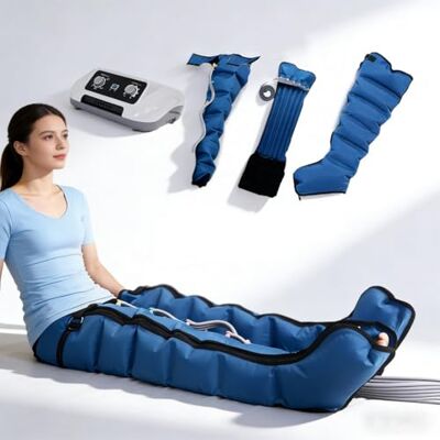 yunzhenzhen Electric Air Compression Leg Massager, Lymphatic Drainant Massage 6 Air Chambers Pressotherapy Machinery,0-30 Min,0-240 Mmhg Adjustable,Legs & Arms Abdomen yunzhenzhen Electric Air Compression Leg Massager, Lymphatic Drainant Massage 6 Air Chambers Pressotherapy Machinery,0-30 Min,0-240 Mmhg Adjustable,Legs & Arms Abdomen