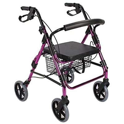 GLJTUO Seniors Rolling Walker Lightweight Walker,Aluminum Folding Shopping Cart, Old Four-Wheeled Walking e Trolley Mobility Aid Easy to Assemble Decoration GLJTUO Seniors Rolling Walker Lightweight Walker,Aluminum Folding Shopping Cart, Old Four-Wheeled Walking e Trolley Mobility Aid Easy to Assemble Decoration