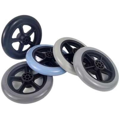 Hzomif Universal Walker Front Replacement Wheels 4pcs 5Inch Wheelchair Front Castor Wear-Resistant Anti Slip Solid Tire Wheel Replacement Travelling Trolley Caster(Color02) Hzomif Universal Walker Front Replacement Wheels 4pcs 5Inch Wheelchair Front Castor Wear-Resistant Anti Slip Solid Tire Wheel Replacement Travelling Trolley Caster(Color02)